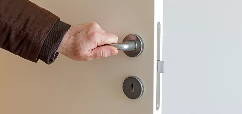 Restroom Locks Privacy Bolt Installation in Wilmette